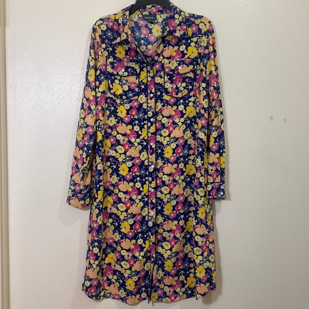 ModCloth western floral maxi dress